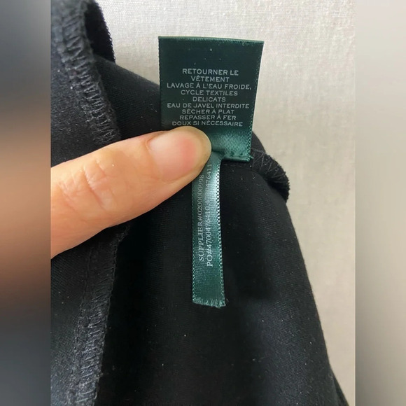 Lauren Ralph Lauren high  waisted classic black pencil midi skirt Sz S - Picture 8 of 9